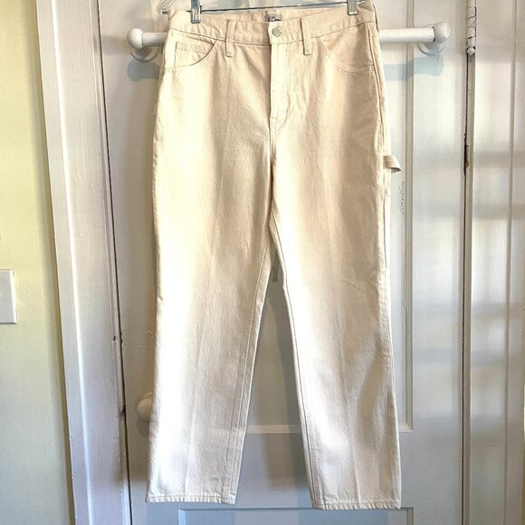 J. Crew High-rise '90s classic straight carpenter jean in natural | Size 28 - Picture 2 of 4